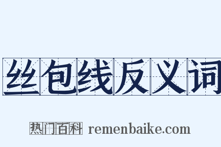 丝包线反义词是什么意思的图片